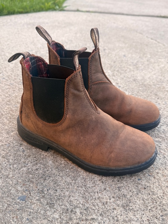 Blundstone Shoes - Women’s Brown Chelsea Work Boots - Slip-On Leather Style Size 5